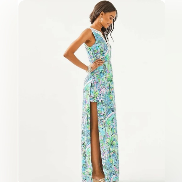 NWT Lilly Pulitzer Donna Maxi in Lilly’s House size 2 - Picture 2 of 5